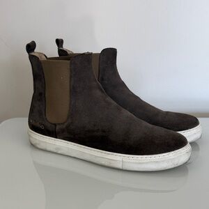 Mario Valentino Dark Brown Suede Ankle Boots 45